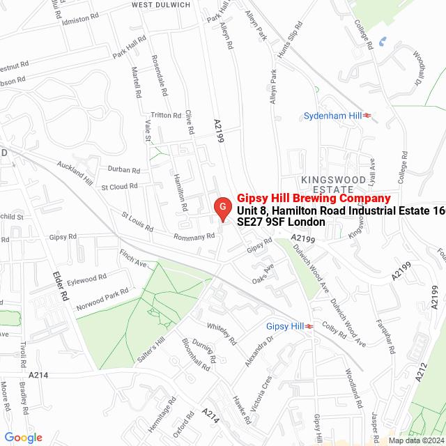 apri la mappa di Gipsy Hill Brewing Company