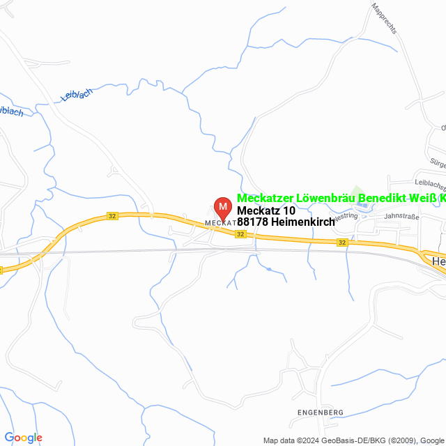 apri la mappa di Meckatzer Löwenbräu Benedikt Weiß KG