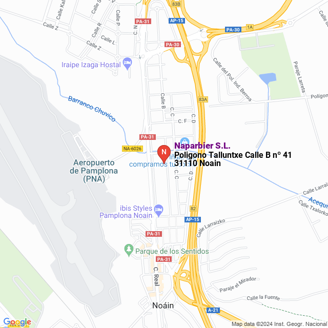 apri la mappa di Naparbier S.L.