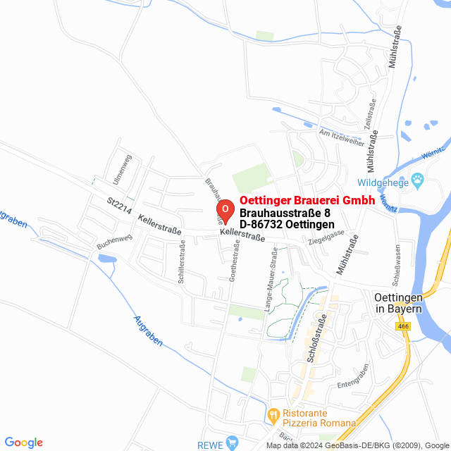apri la mappa di Oettinger Brauerei Gmbh