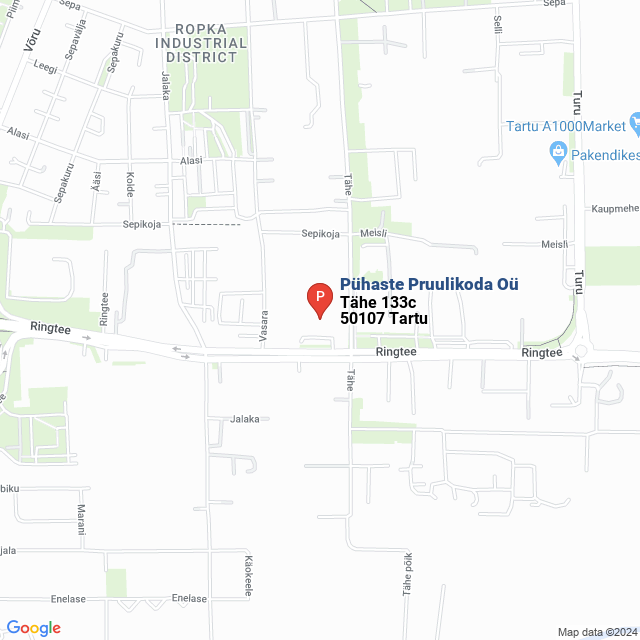 apri la mappa di Pühaste Pruulikoda Oü