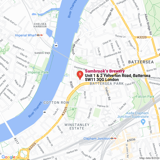 apri la mappa di Sambrook’s Brewery