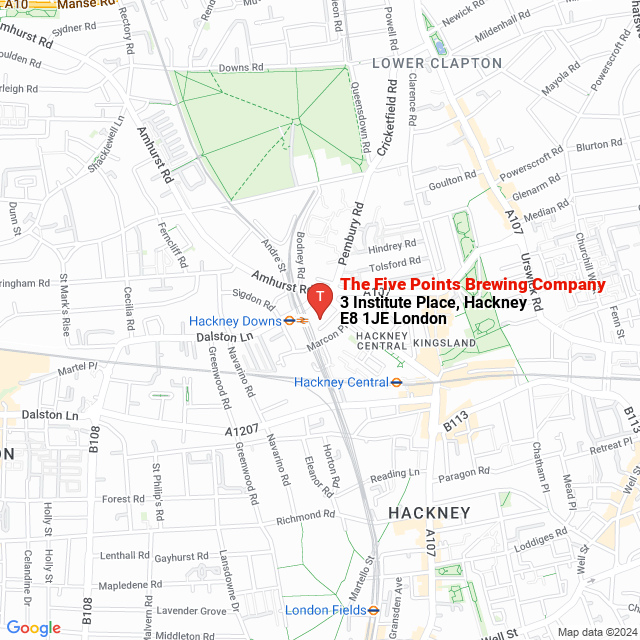 apri la mappa di The Five Points Brewing Company