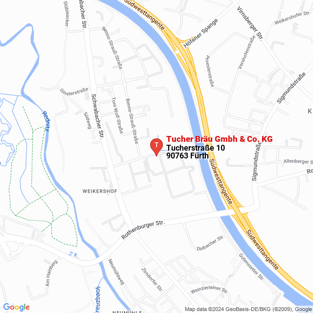 apri la mappa di Tucher Bräu Gmbh & Co. KG