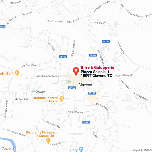 apri la mappa di Birre & Galupperie