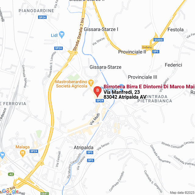 apri la mappa di Birroteca Birra E Dintorni Di Marco Maietta