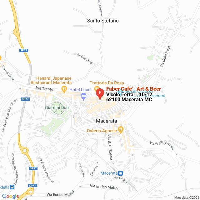 apri la mappa di Faber Cafe‘ - Art & Beer