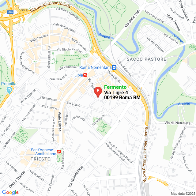 apri la mappa di Fermento