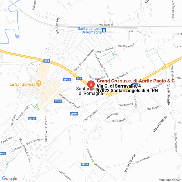 apri la mappa di Grand Cru s.n.c. di Aprile Paolo & C