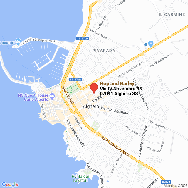 apri la mappa di Hop and Barley