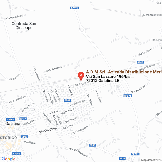 apri la mappa di A.D.M.Srl - Azienda Distribuzione Meridionale