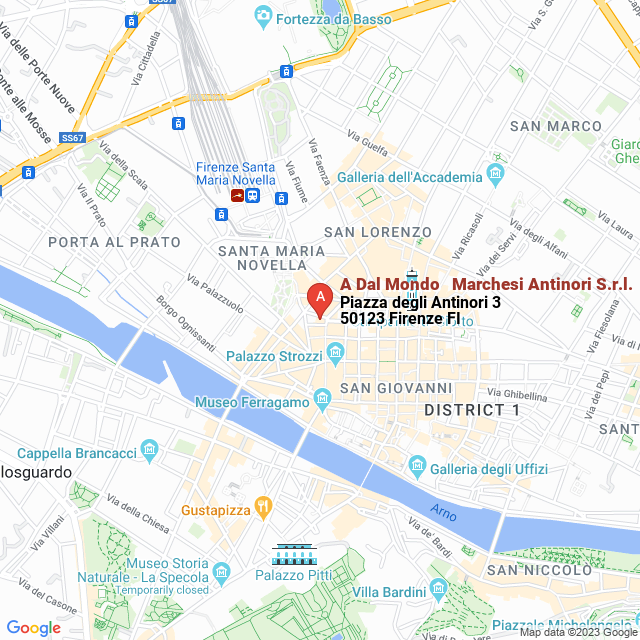 apri la mappa di A Dal Mondo - Marchesi Antinori S.r.l.