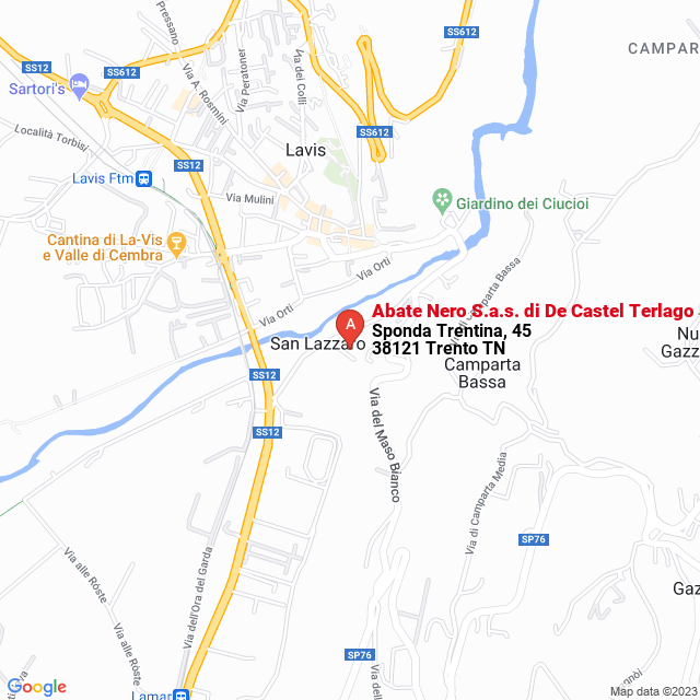 apri la mappa di Abate Nero S.a.s. di De Castel Terlago Eugenio & C.