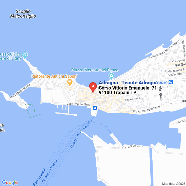 apri la mappa di Adragna - Tenute Adragna