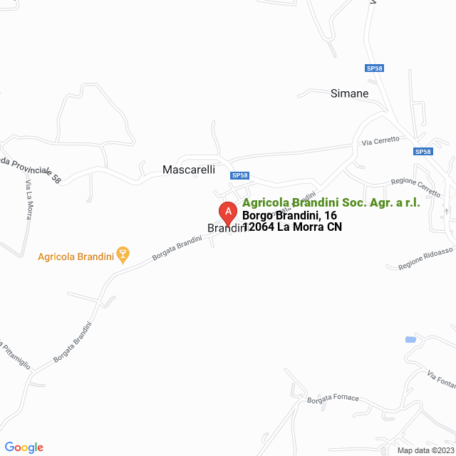 apri la mappa di Agricola Brandini Soc. Agr. a r.l.