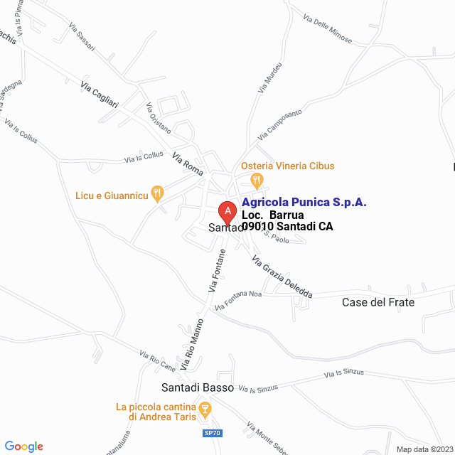 apri la mappa di Agricola Punica S.p.A.