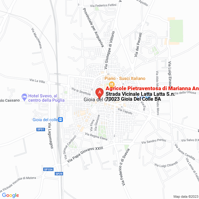 apri la mappa di Agricole Pietraventosa di Marianna Annio