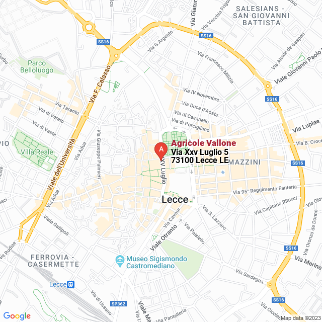 apri la mappa di Agricole Vallone