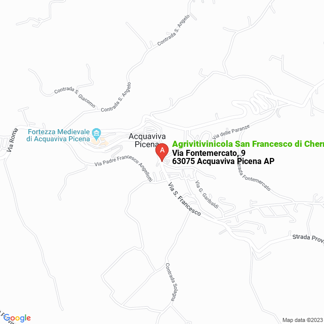apri la mappa di Agrivitivinicola San Francesco di Cherri Paolo