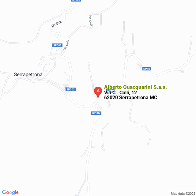 apri la mappa di Alberto Quacquarini S.a.s.