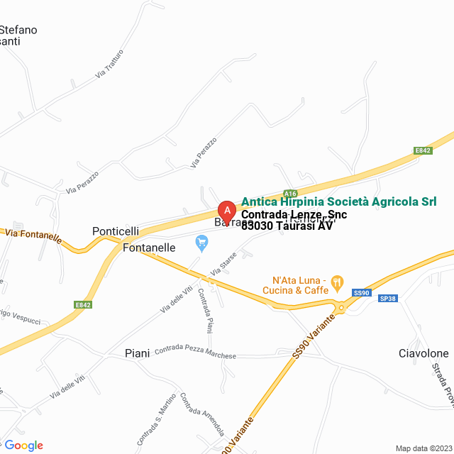 apri la mappa di Antica Hirpinia Società Agricola Srl