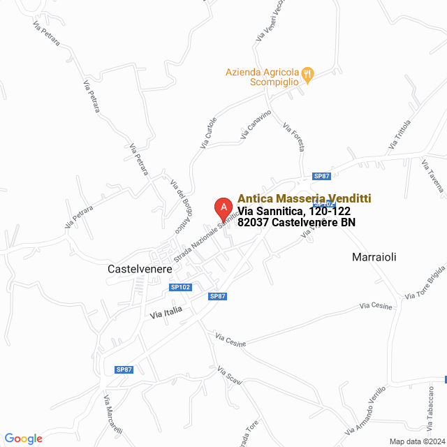 apri la mappa di Antica Masseria Venditti