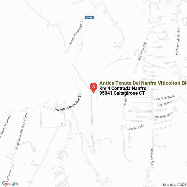 apri la mappa di Antica Tenuta Del Nanfro Viticoltori Biologici