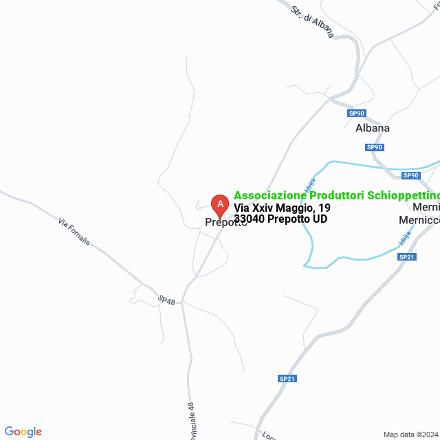 apri la mappa di Associazione Produttori Schioppettino di Prepotto