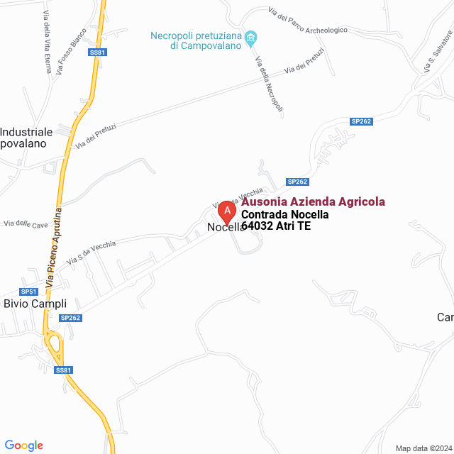 apri la mappa di Ausonia Azienda Agricola