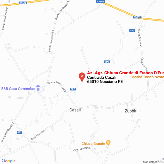 apri la mappa di Az. Agr. Chiusa Grande di Franco D‘Eusanio