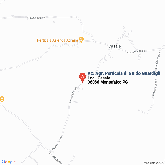 apri la mappa di Az. Agr. Perticaia di Guido Guardigli