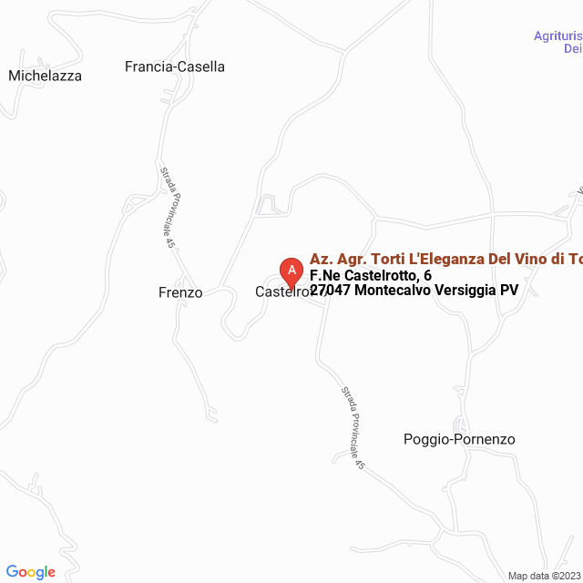 apri la mappa di Az. Agr. Torti L‘Eleganza Del Vino di Torti Patrizia