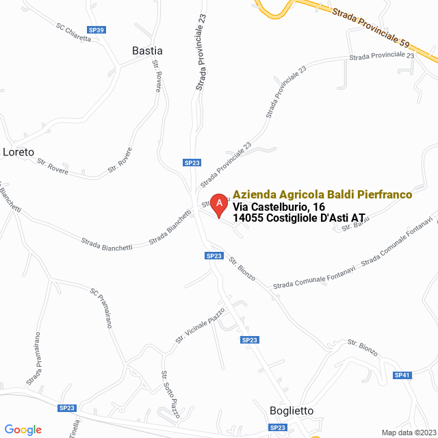 apri la mappa di Azienda Agricola Baldi Pierfranco