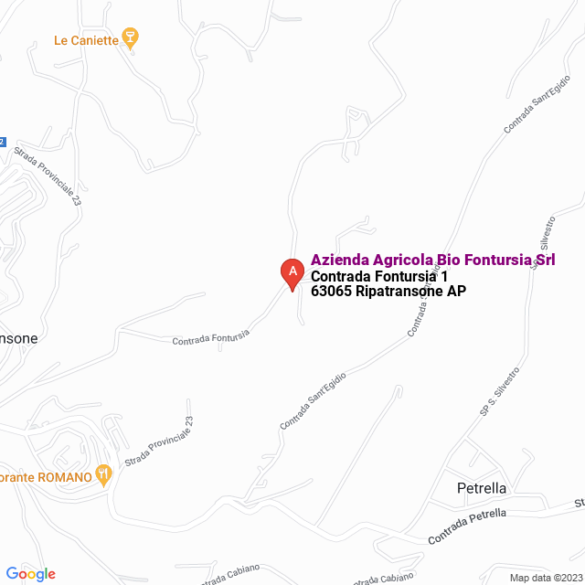 apri la mappa di Azienda Agricola Bio Fontursia Srl