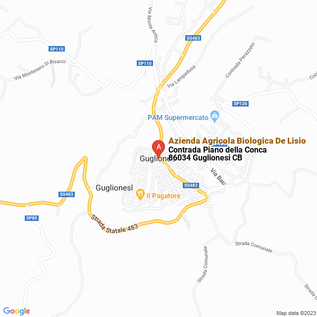 apri la mappa di Azienda Agricola Biologica De Lisio