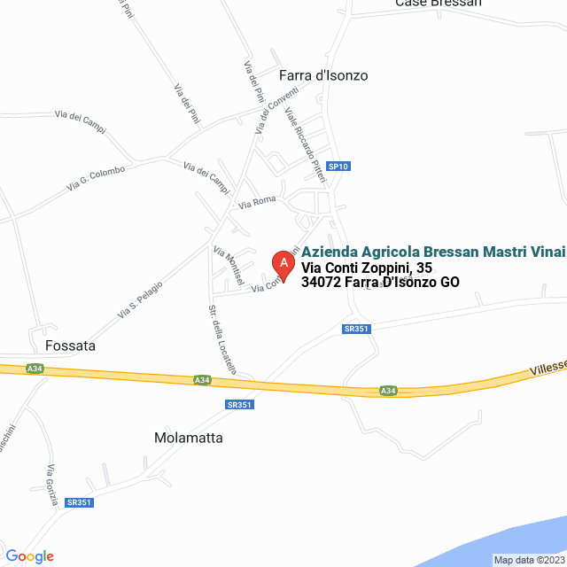 apri la mappa di Azienda Agricola Bressan Mastri Vinai