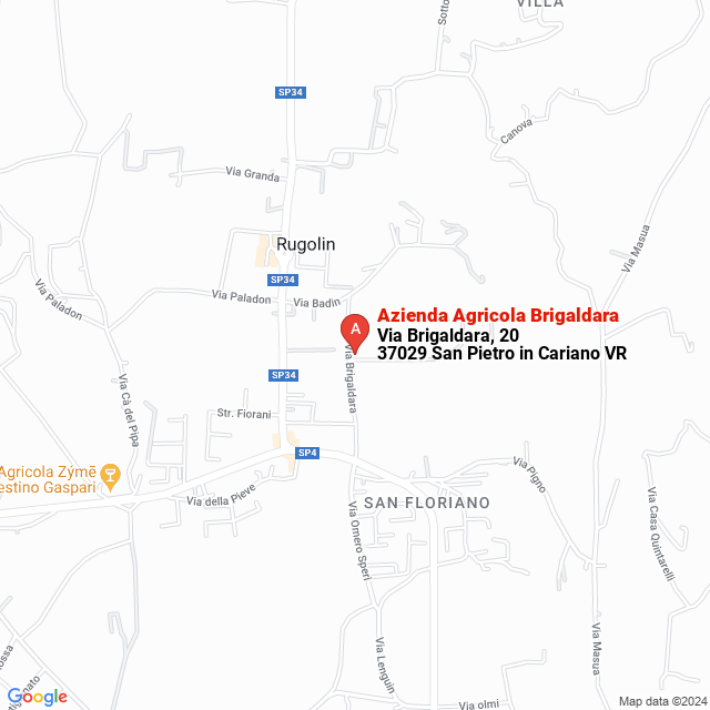 apri la mappa di Azienda Agricola Brigaldara