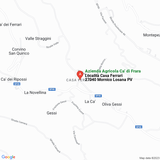 apri la mappa di Azienda Agricola Ca‘ di Frara
