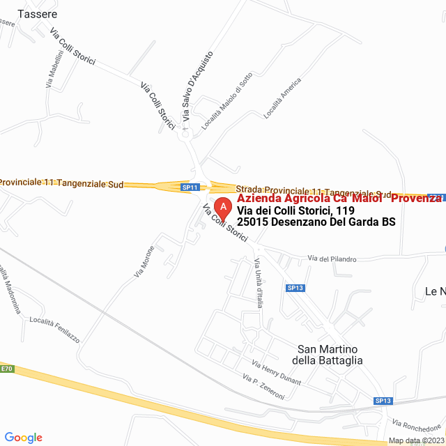 apri la mappa di Azienda Agricola Ca‘ Maiol - Provenza