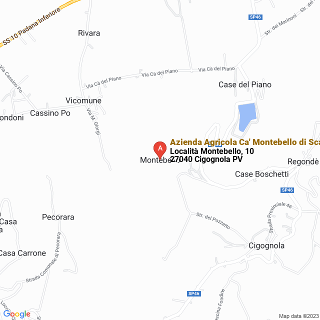 apri la mappa di Azienda Agricola Ca‘ Montebello di Scarani Luigi