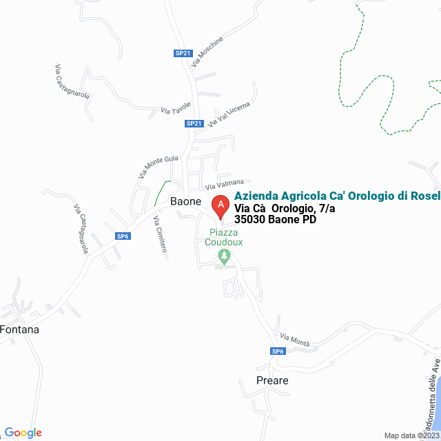 apri la mappa di Azienda Agricola Ca‘ Orologio di Rosellini Maria Gioia