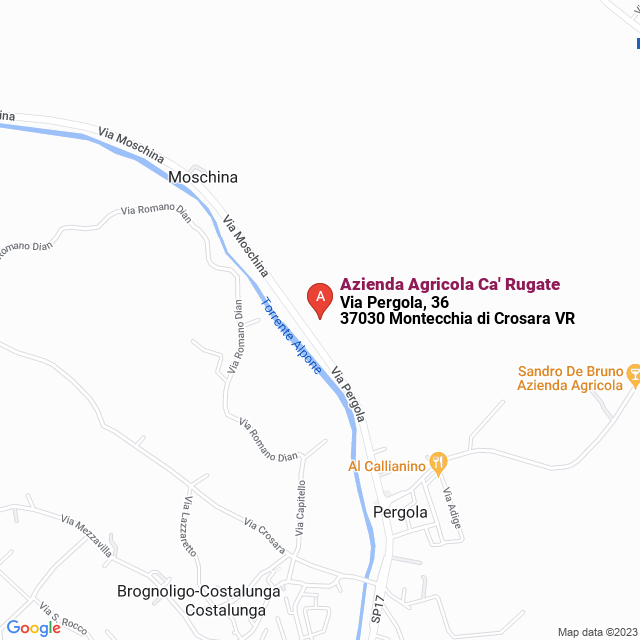 apri la mappa di Azienda Agricola Ca‘ Rugate