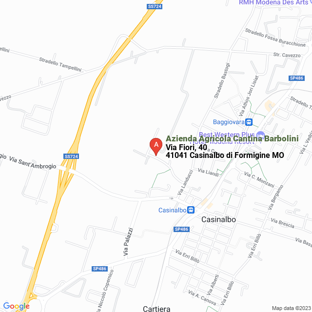 apri la mappa di Azienda Agricola Cantina Barbolini
