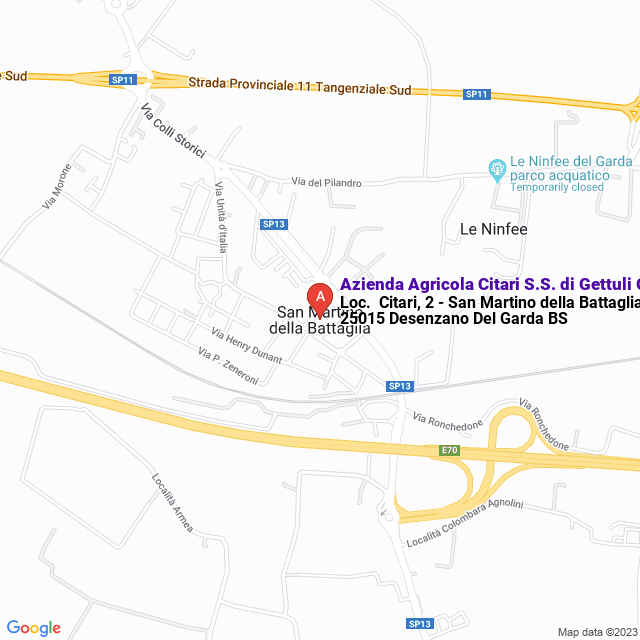 apri la mappa di Azienda Agricola Citari S.S. di Gettuli Giovanna