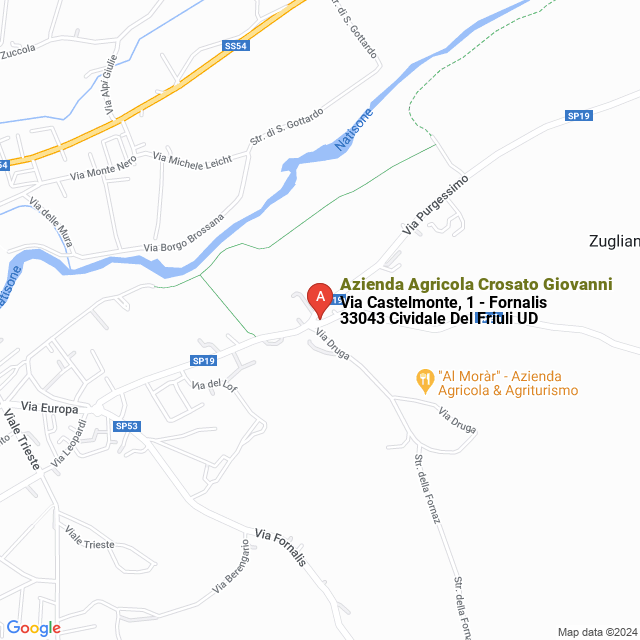 apri la mappa di Azienda Agricola Crosato Giovanni