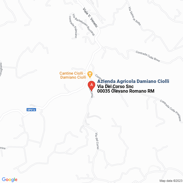 apri la mappa di Azienda Agricola Damiano Ciolli