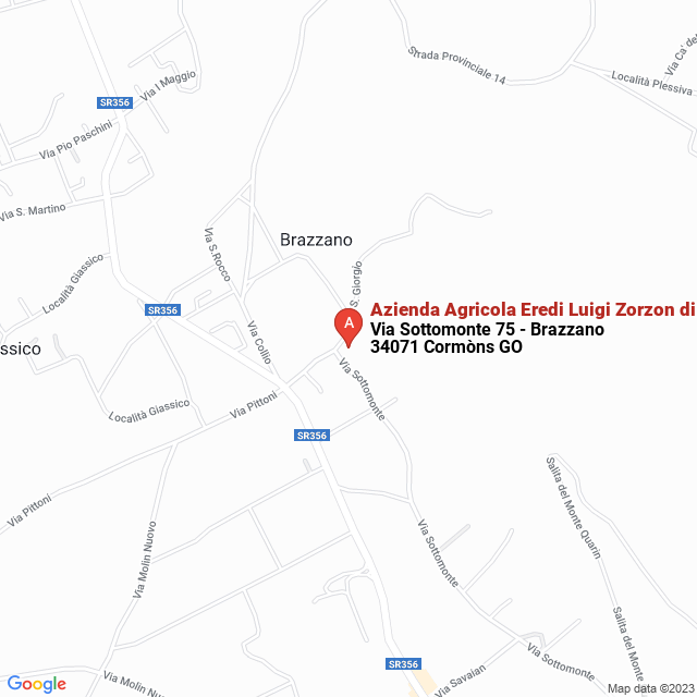 apri la mappa di Azienda Agricola Eredi Luigi Zorzon di Giorgio Deganis