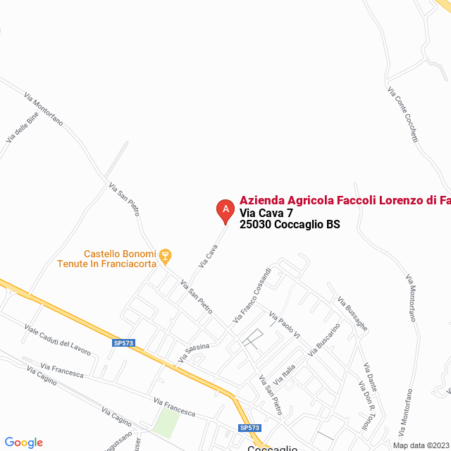 apri la mappa di Azienda Agricola Faccoli Lorenzo di Faccoli Claudio & C.