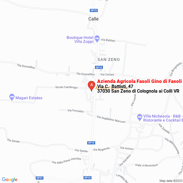 apri la mappa di Azienda Agricola Fasoli Gino di Fasoli Amadio e Natalino