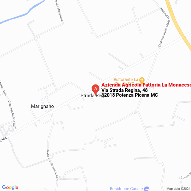 apri la mappa di Azienda Agricola Fattoria La Monacesca di Cifola Aldo